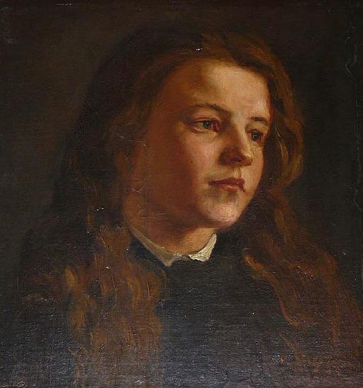 Knud Bergslien Julie painted in 1873